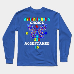 Autism Awareness & Acceptance Support Long Sleeve T-Shirt